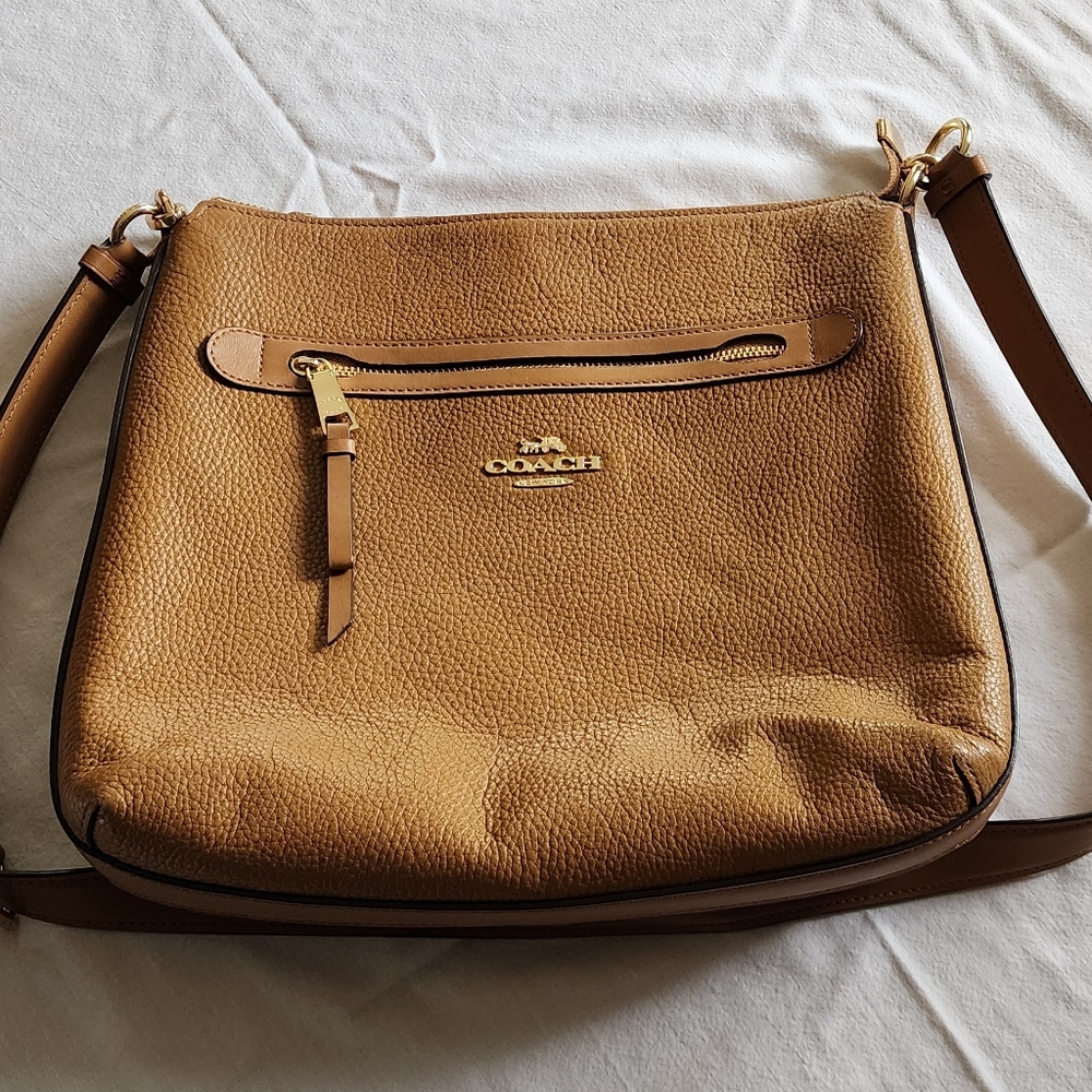 Coach Brown Leather Crossbody Bag